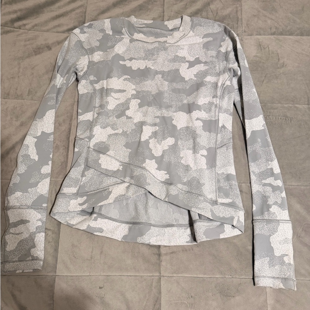Lululemon Grey Camo Sweater